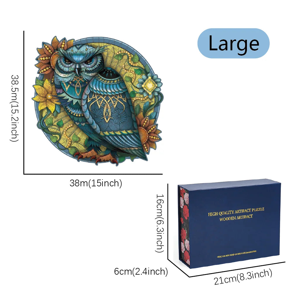 Wooden puzzles for adults 100/200/300 pieces uniquely irregular animal shaped high-difficulty puzzle - large (300pcs)