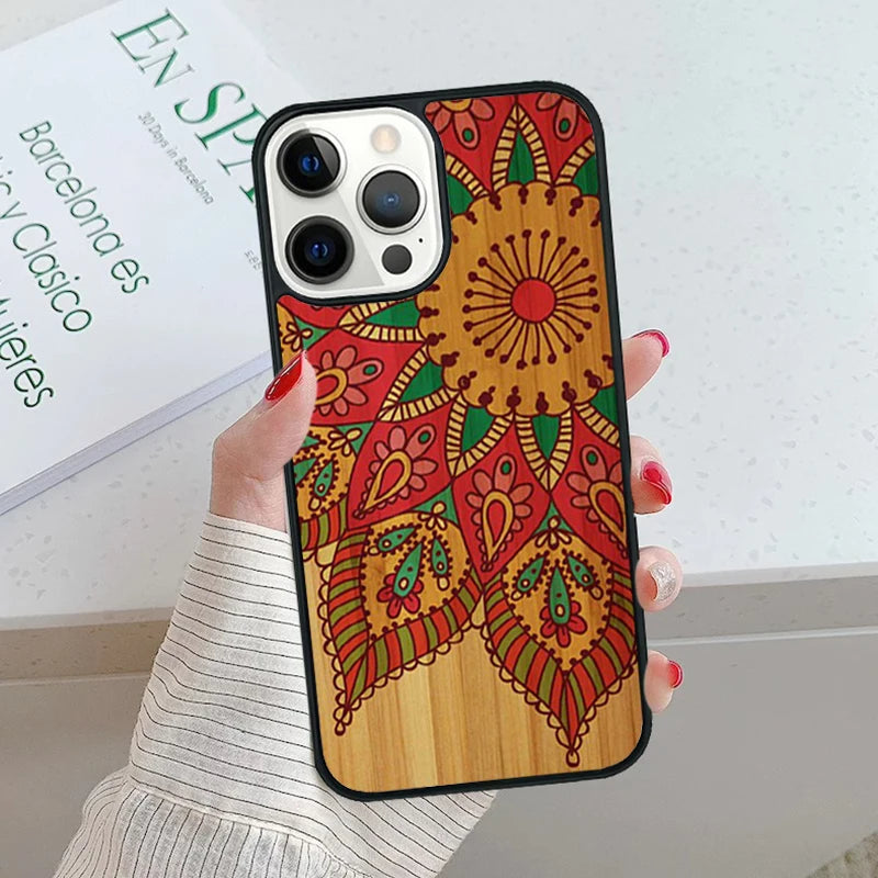 Bamboo wooden animals phone case for iphone 17 air 15 16 16e 14 13 pro max coque 12 11 plus fundas cover - 6