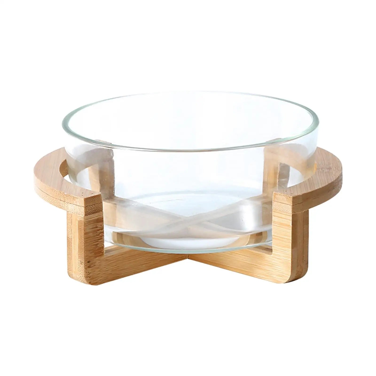 Salad serving bowl utensils with wooden stand cake dessert food for fruits appetizer snacks party home