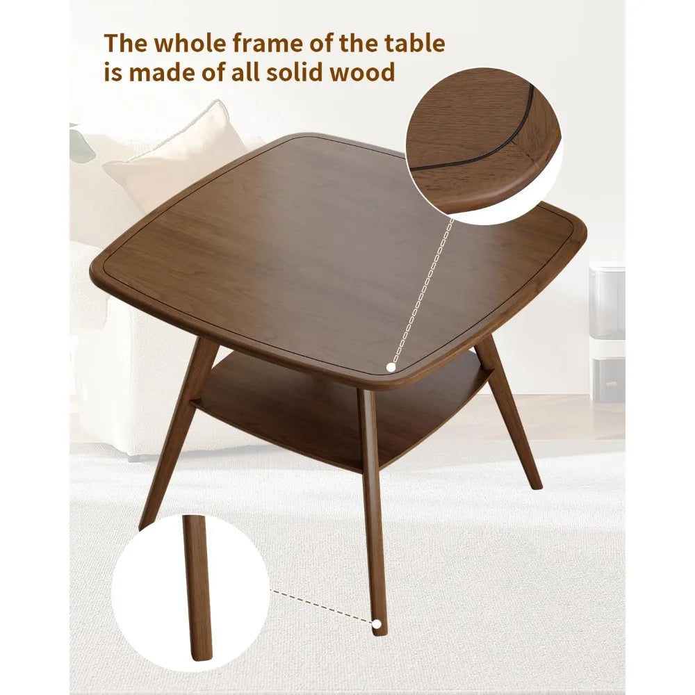 Compact solid wood dining table for 2-4 29.5’’ long with veneer top and frame - united states / b