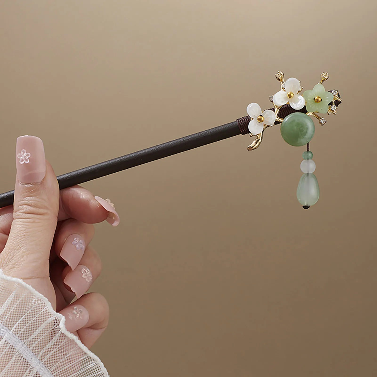 Chinese hair sticks wooden hairpins with tassel vintage clips traditional accessories women ornaments - united states