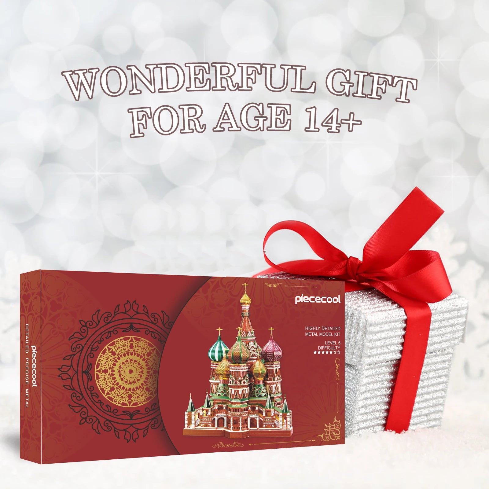 Piececool 3d metal puzzle saint basil’s cathedral model building kits jigsaw teen diy toys