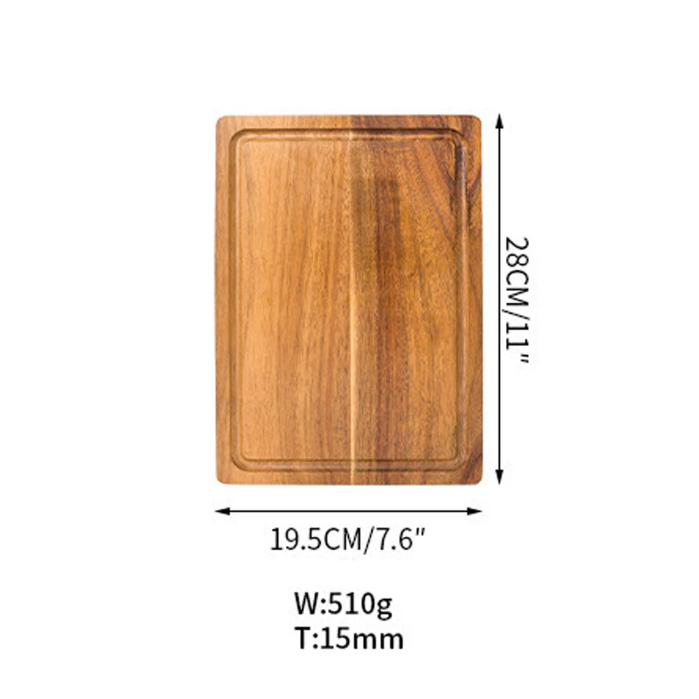 Acacia wood cutting board thickened chopping home large size for meat vegetables fruit and cheese kitchen tools - s