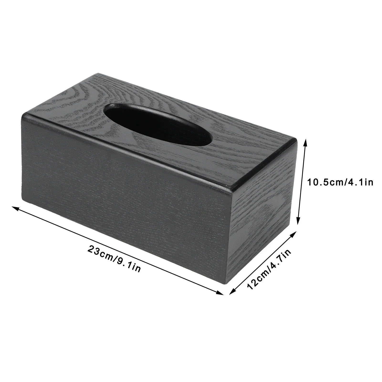 Black wooden tissue box napkin case elegant holder for home hotel living room - germany - multipurpose