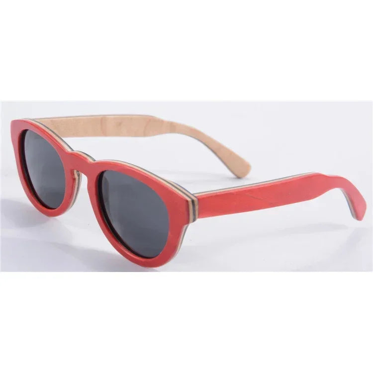 Polarized sunglasses wood fashion skateboard sunglassed for woman luxury 2025 - 68022 / multi