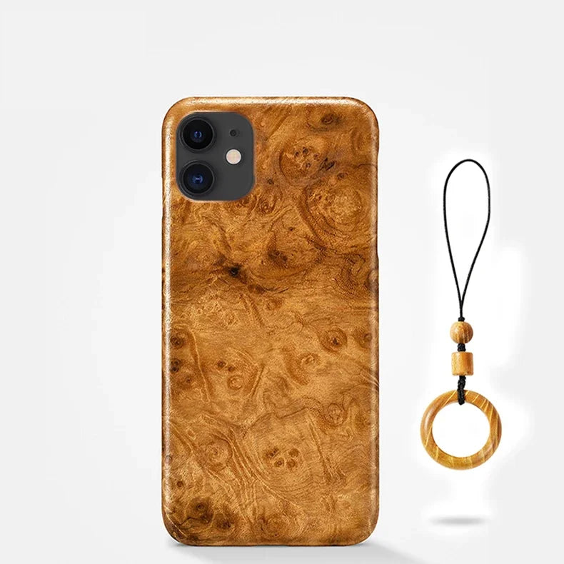 Wooden case for iphone 16 15 14 13 12 pro max mini 11 se 2020 xs xr 7 8 plus cover 100% natural real wood bamboo hard
