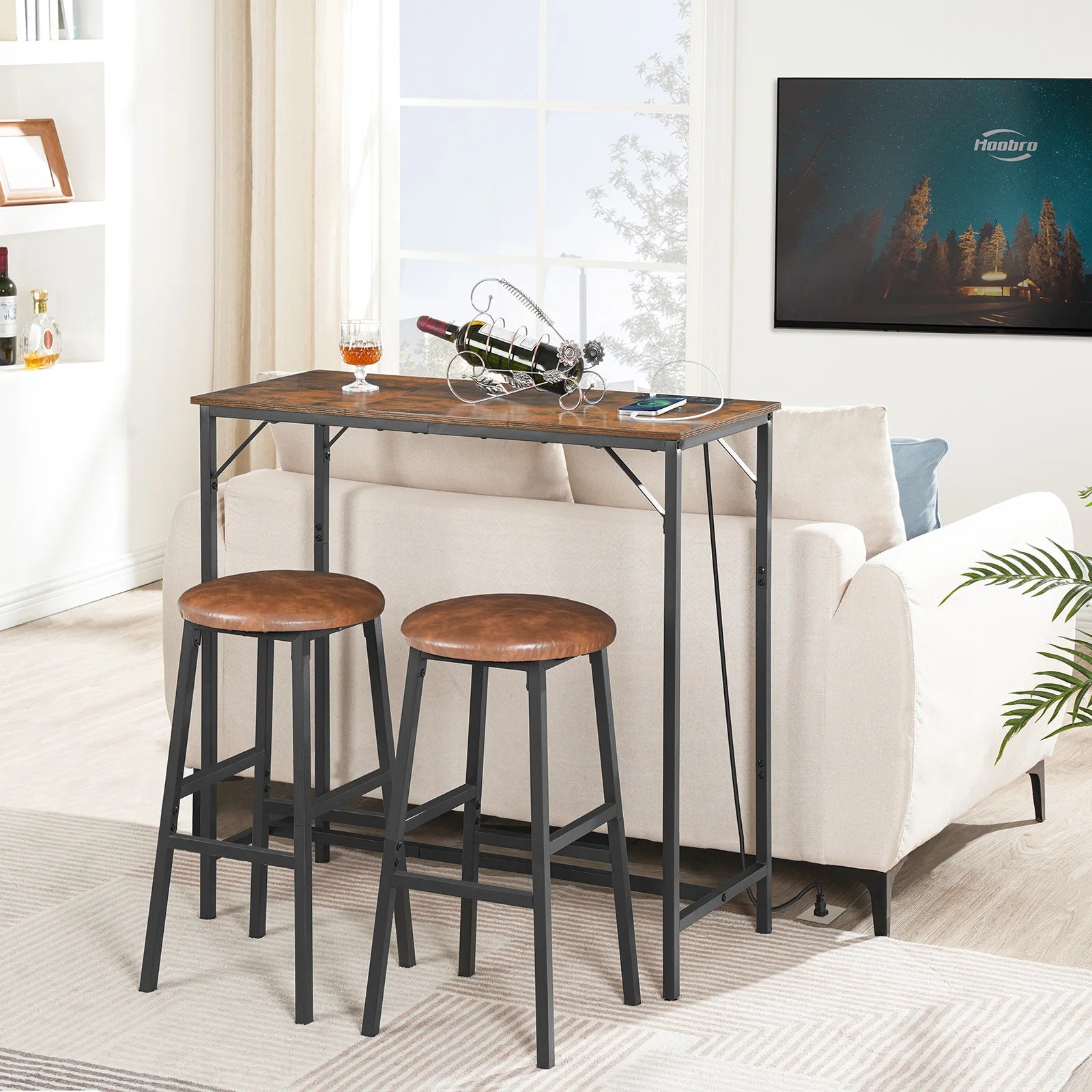 hoobro-bar-table-with-charging-station-rectangular-pub-table-high-top-coffee-table-counter-narrow-long-dining-table