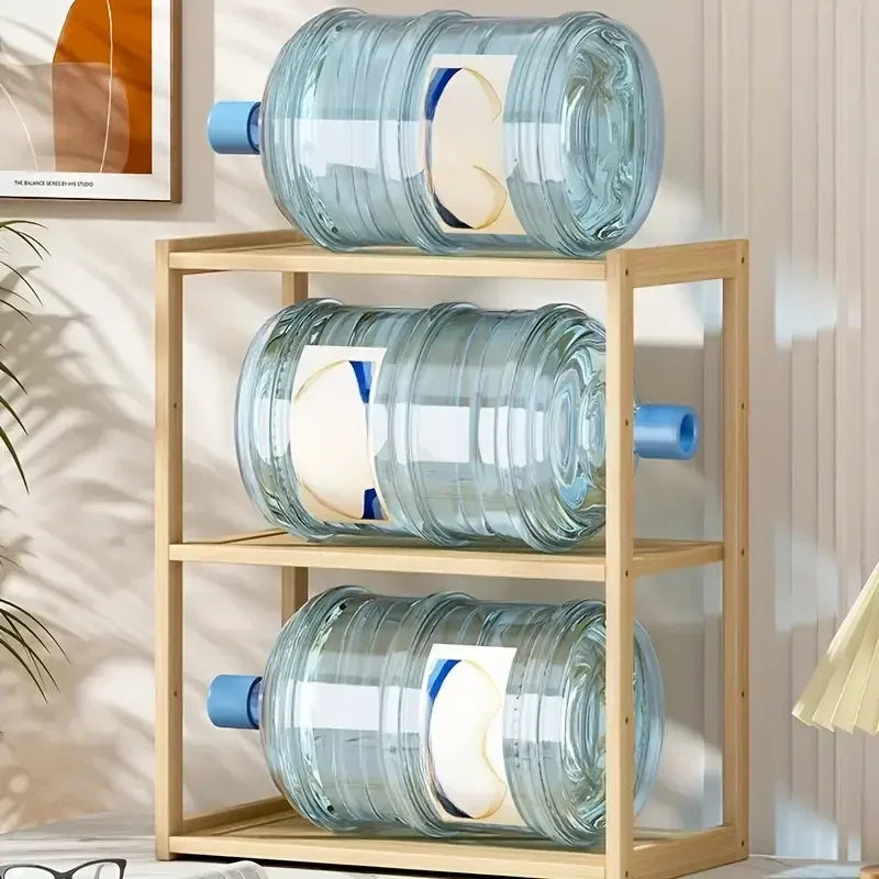 Wooden 3-layer desktop storage rack stationery organizer multifunctional office desk accessories school supplies