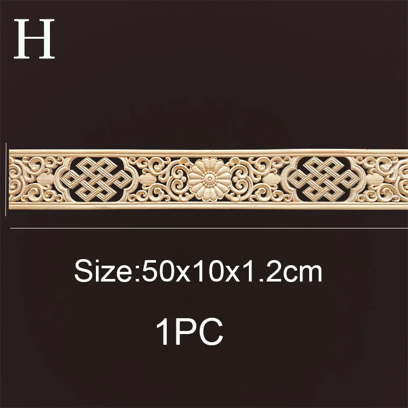 Decorative wood molding wood carved corner onlay applique frame cabinet home decor figurines wall art furniture