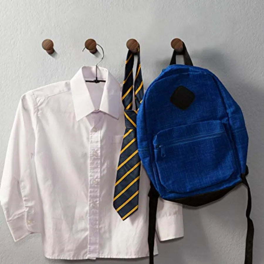 4 packs 3’’ wood wall hooks wooden coat mounted single hangers entryway hat rack craft towel for hanging - united states