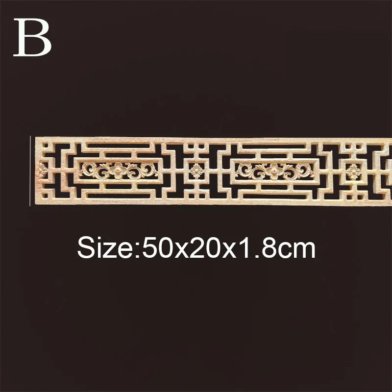 Decorative wood molding wood carved corner onlay applique frame cabinet home decor figurines wall art furniture