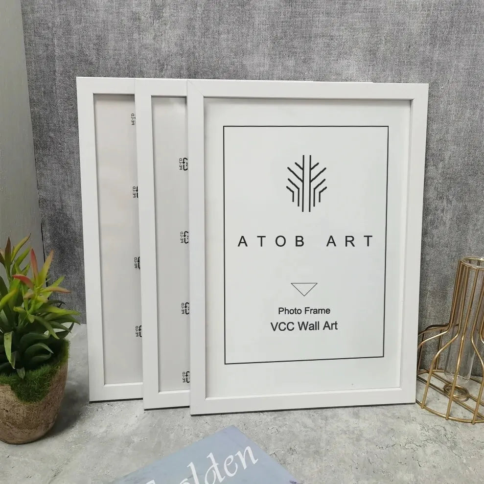 3pcs wooden photo frames for picture wall 10x15 15x20 20x25 a4 pictures frame stand decor commemorative gift - white