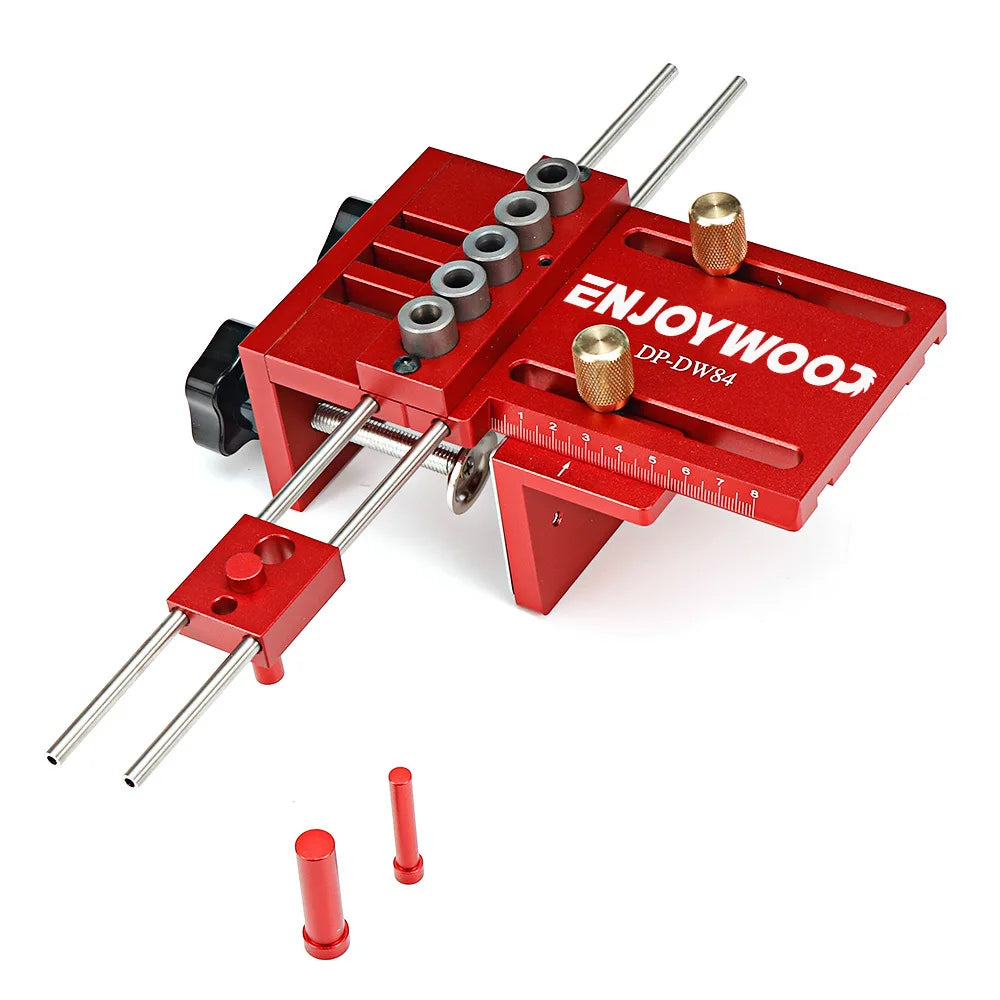 3 in 1 adjustable woodworking doweling jig kit pocket hole drilling guide locator for furniture connecting puncher tool