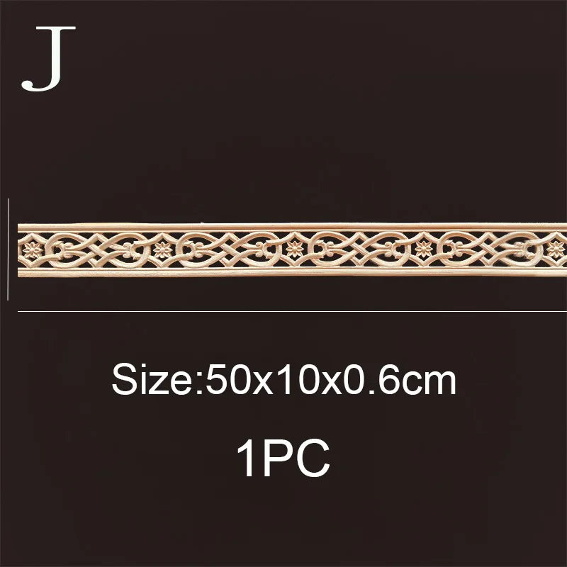 Decorative wood molding wood carved corner onlay applique frame cabinet home decor figurines wall art furniture