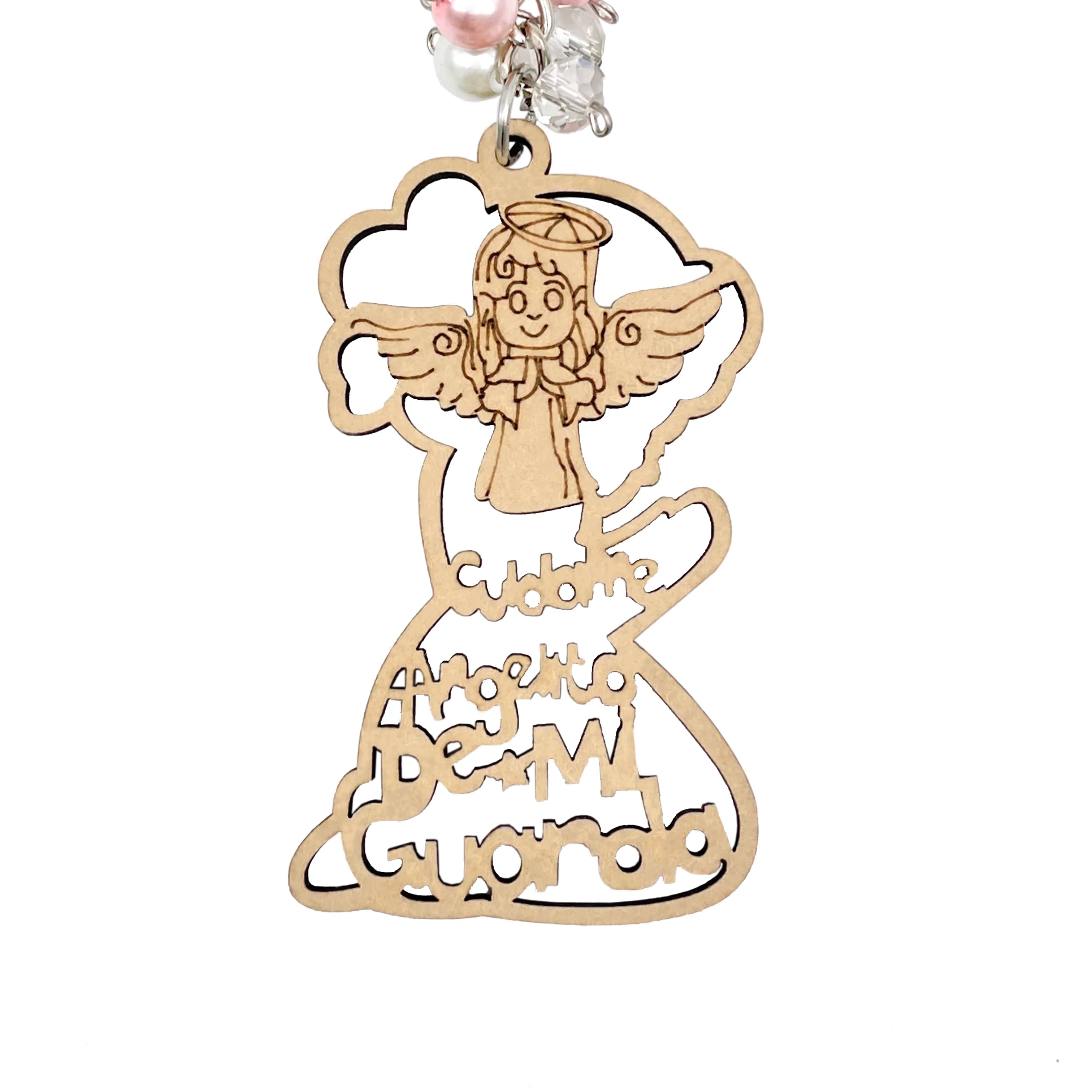 12pcs baptism guardian angel girl & boy wood keychain recuerdos de bautizo first communion christening favor - united