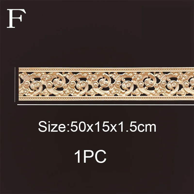 Decorative wood molding wood carved corner onlay applique frame cabinet home decor figurines wall art furniture