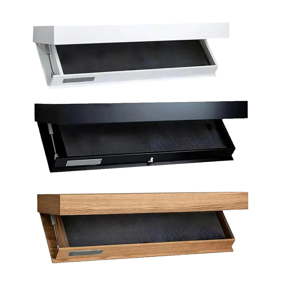 Wooden concealed floating shelf with secret compartment storage rack wall-mounted hidden shelves for book wine plants