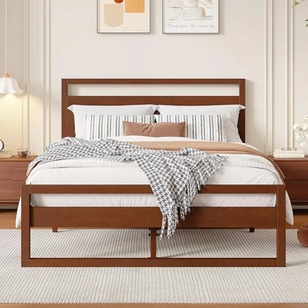 retro-style-wooden-queen-bed-frame-with-headboard-and-slat-support
