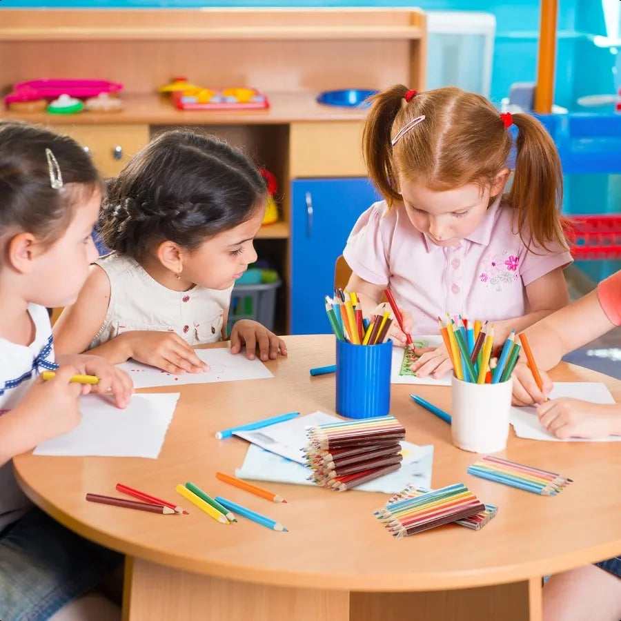 100 sets mini colored pencils 3.5 inch portable short color pencil bulk coloring pre sharpened drawing f - united states