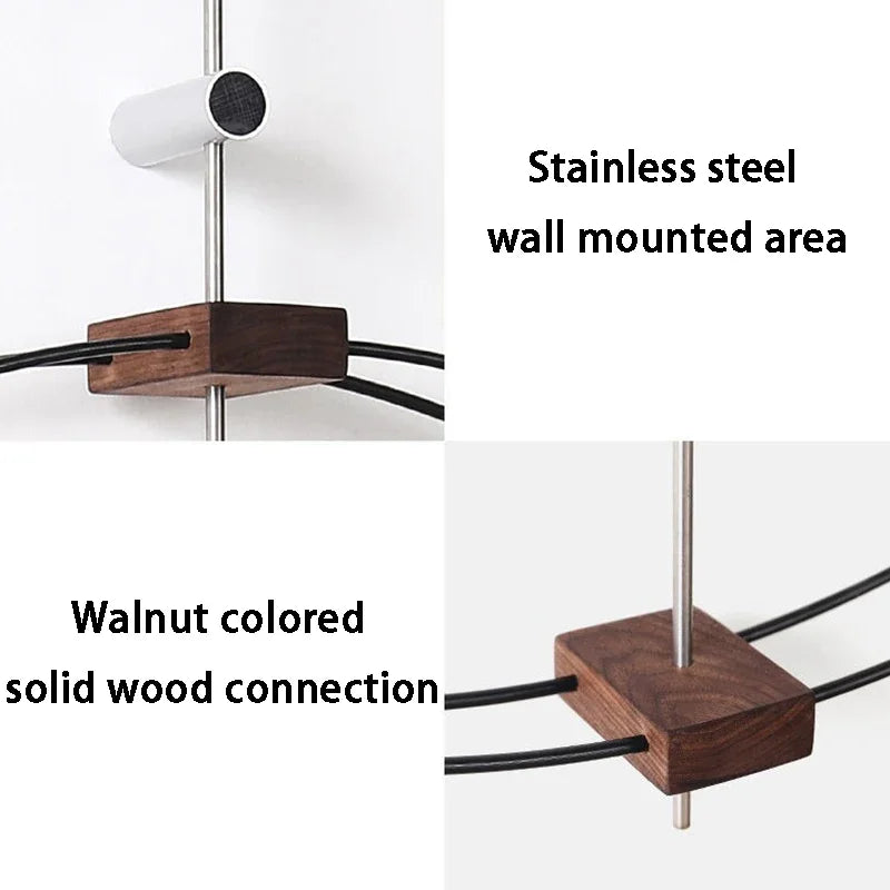 Spanish minimalist wall clock creative luxury living room art clocks solid wood pointer large silent movement