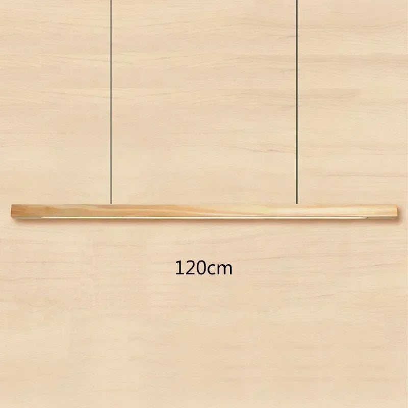 Nordic walnut solid wood pendant light led for dining tables study rooms bar counters office desks indoor home lighting