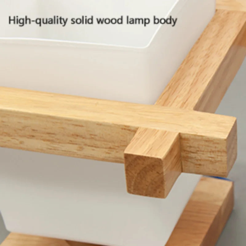 Modern wooden ceiling light glass lampshade with warm blub e27 bulbs universal pendant fixtures for hallway porch