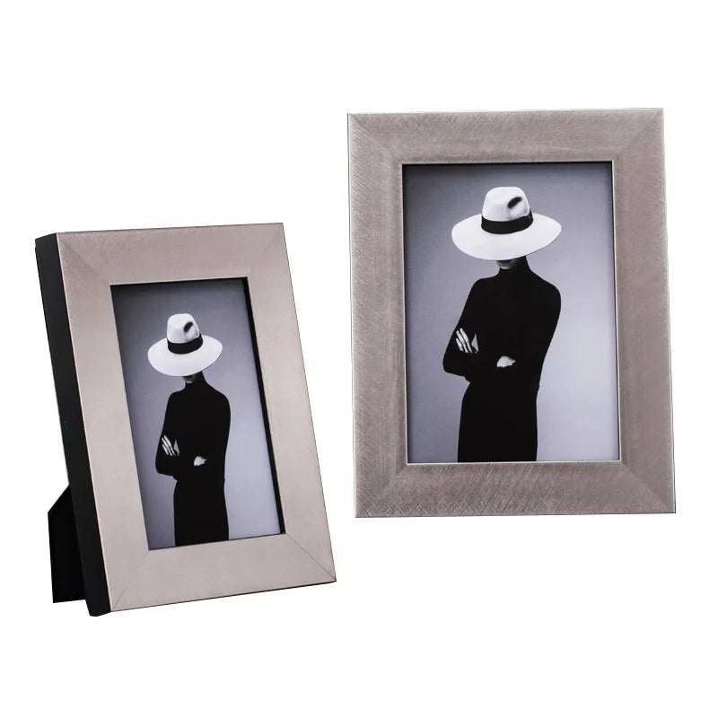 Modern nordic luxury solid wood picture frame - 6 inch 7 10 photo decorative tabletop display home decor - j