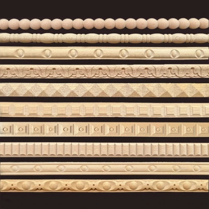 Decorative wood molding wood carved corner onlay applique frame cabinet home decor figurines wall art furniture