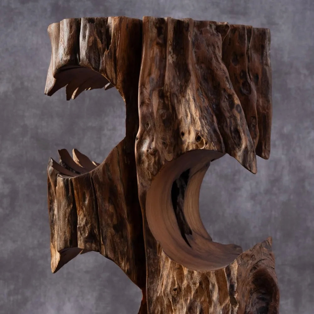 Wooden wine rack – unique bottle made from natural wood freestanding for floor or countertop deco - united states