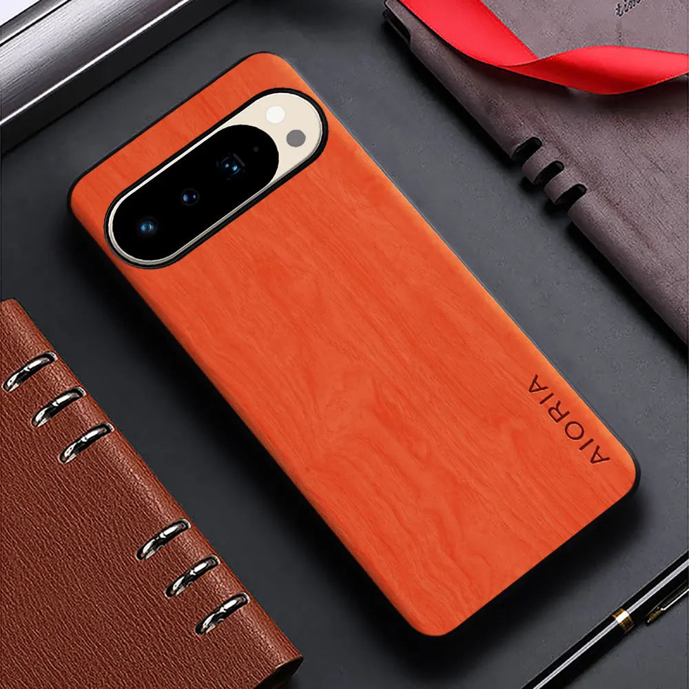 Bamboo wood pattern leather case for google pixel 10 9 8 7 6 5 pro 9a 8a 7a 6a 5a 4a funda unique cover pixel pro xl