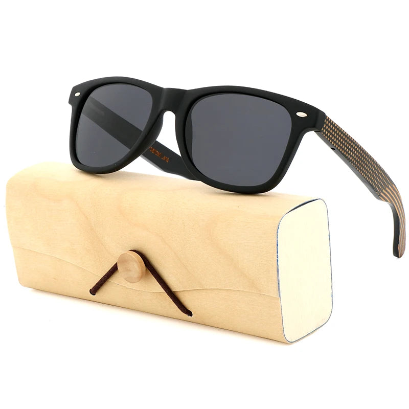 2023 factory direct selling hand-made bamboo wooden sunglasses for men and women high quality uv400 polarized wood - 01