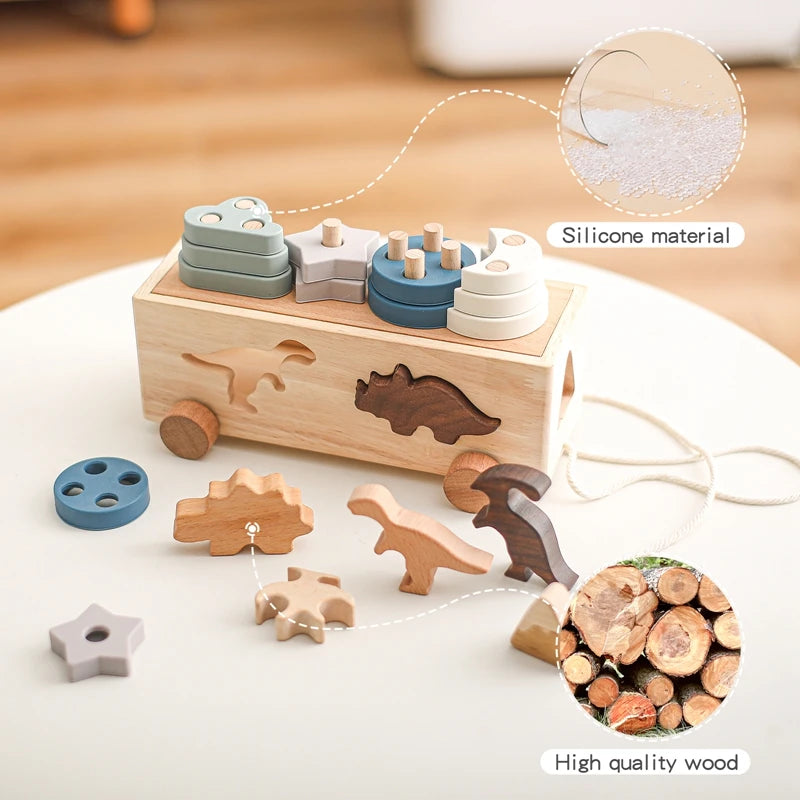 kids-wooden-dinosaur-intelligence-car-toys-baby-stacking-multifunctional-shape-cognitive-toy-baby-montessori-education-toys-gift