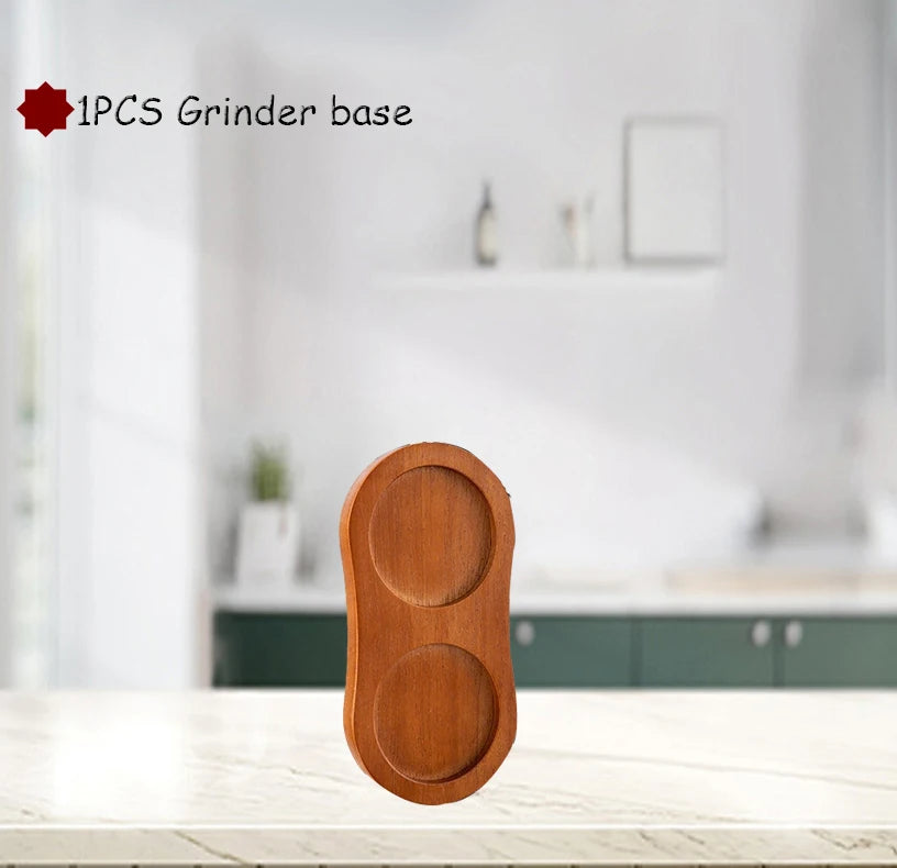 Wxcoo wood salt and pepper grinder cooking spice shakers mills grinding bottle with base kitchen accessories