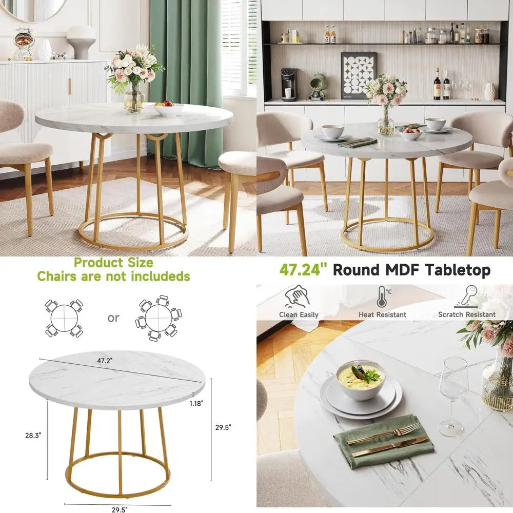 modern-circular-wooden-dining-table-for-4-6-47-24-diameter-with-faux-marble-top-and-gold-base