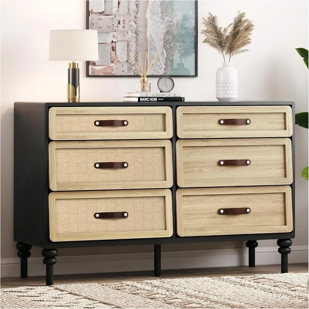 6-dresser-drawers-for-bedroom-wooden-natural-rattan-dresser-chest-of-drawers-modern-storage-cabinet-w-rattan-design-for-close