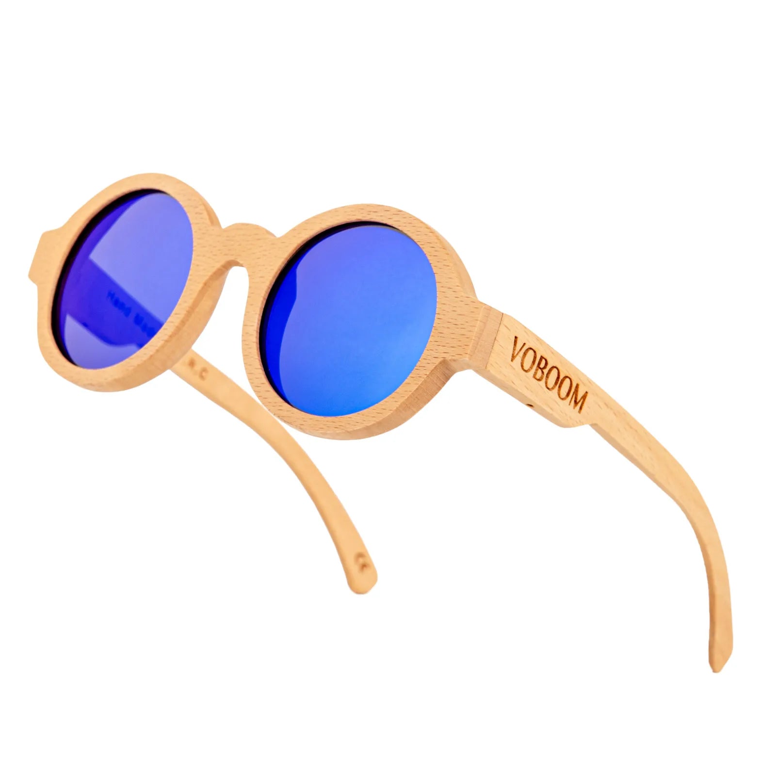 Voboom unisex carved design sunglasses polarized classic bamboo wooden sun glasses natural men women retro handmade