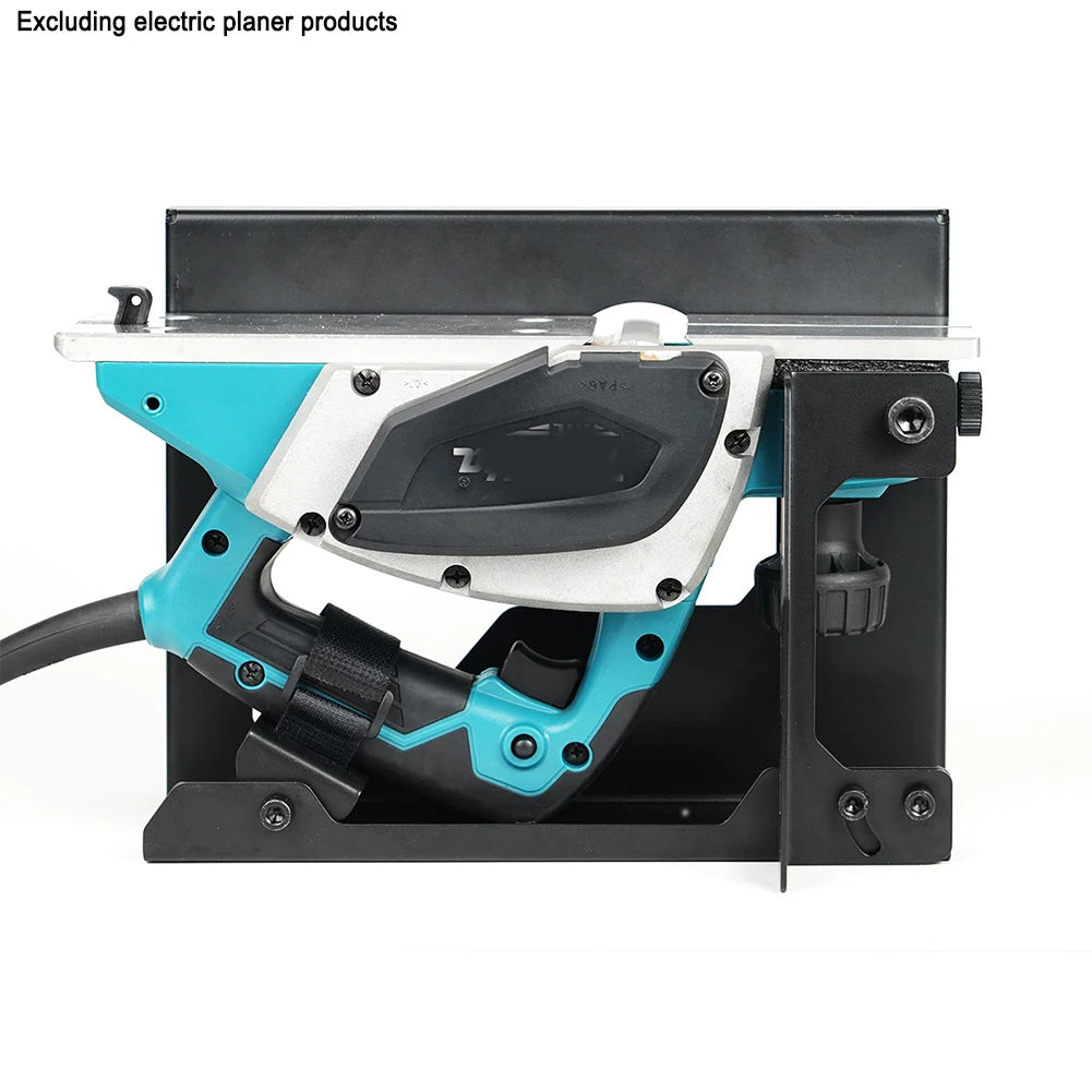 Flip planer stand steel woodworking planing support practical household mount tool rack