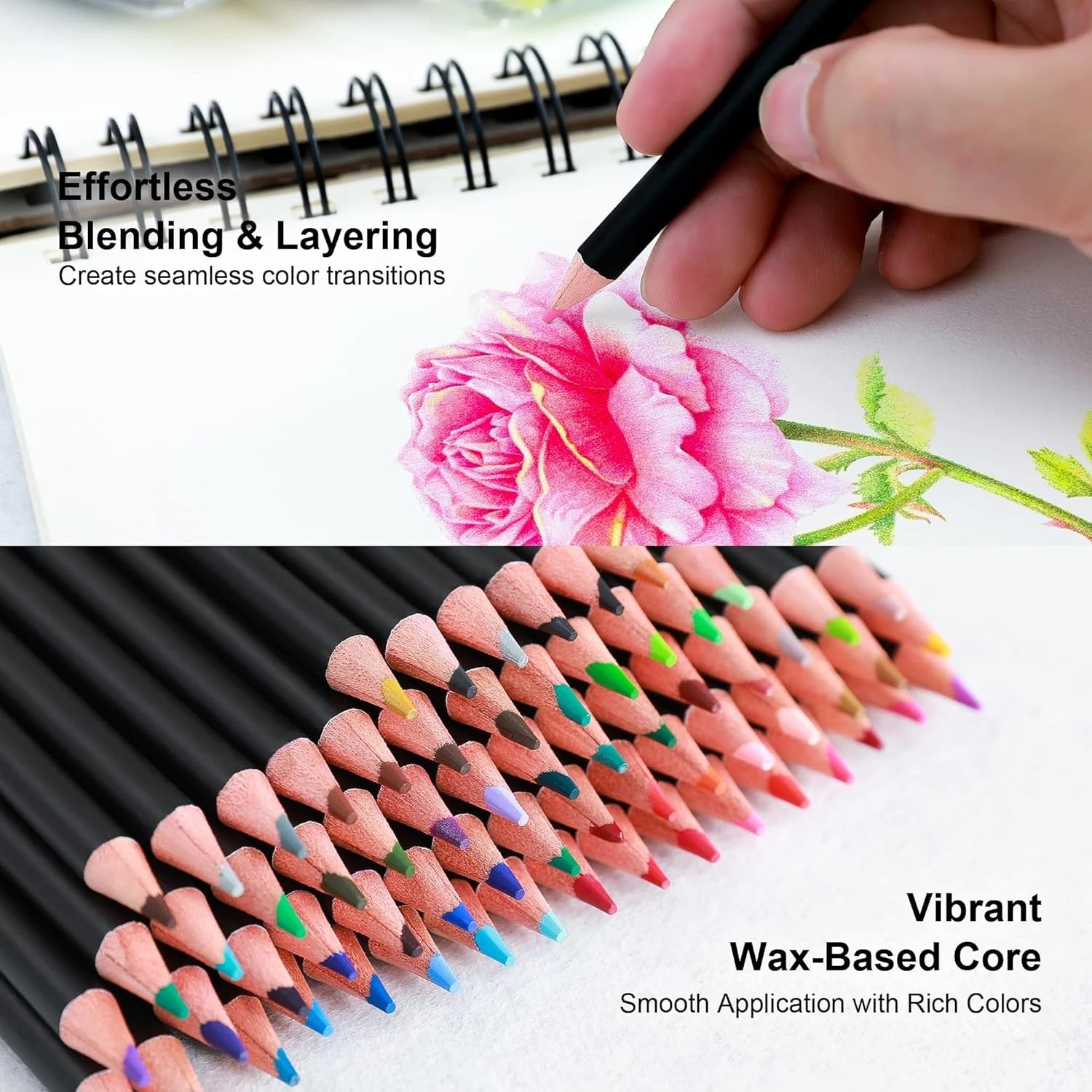 160 artist colored pencils set soft core professional numbered art drawing for sketching shading blending crafting tin