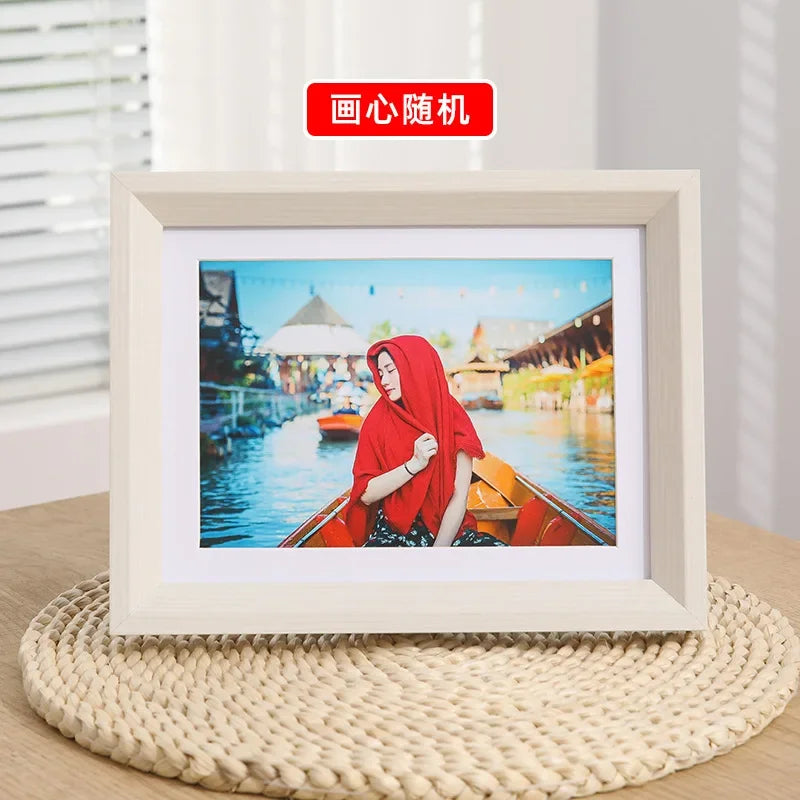 Nordic wooden photo frame minimalist a3 a4 for pictures wall bedroom living room ornament christmas gift home decor
