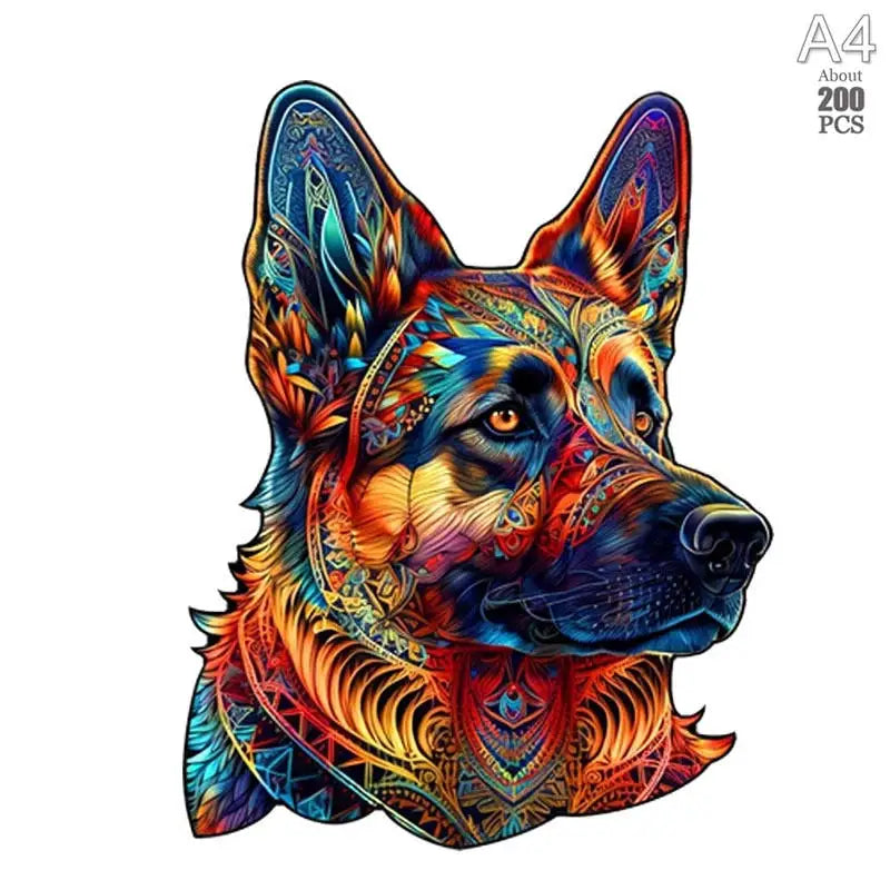 Lovely cat wood jigsaws creative games brain twister holiday gifts wooden animal puzzle kids adults high-quality diy