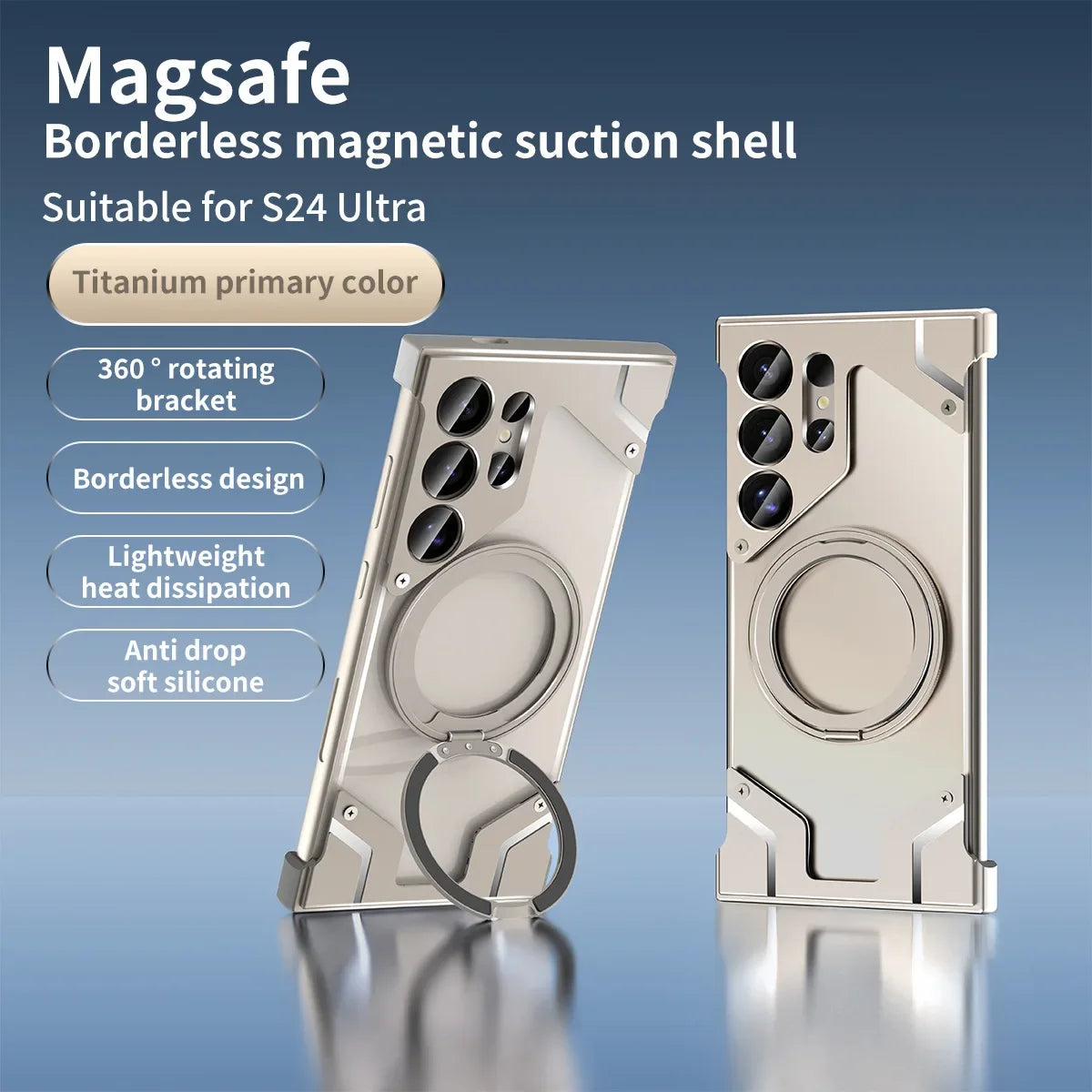 For samsung galaxy s24 25ultra funda s23 ultra phone case walnut wood luxurious metal magsafe wireless charging