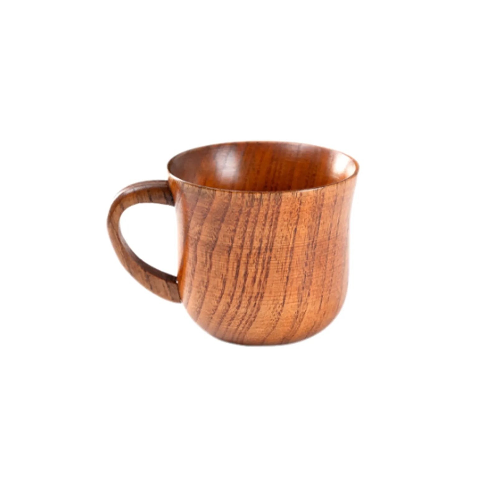 1pcs wooden mugs vintage teacup handmade wood mug coffee espresso tea cups cup trumpet for kitchen living room
