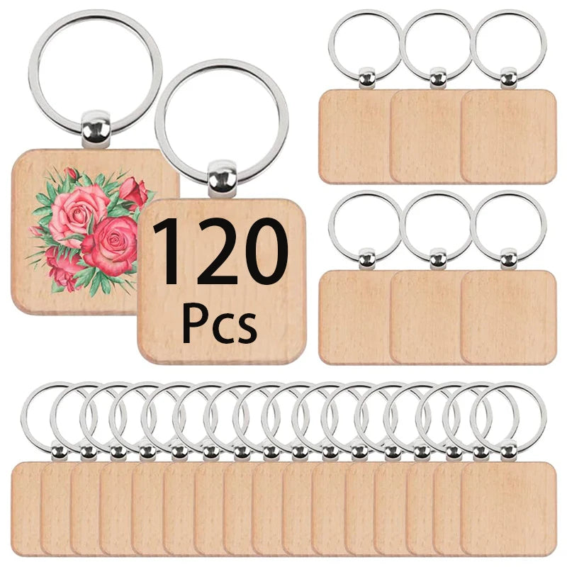 120pcs-blank-wooden-keychain-diy-wood-car-keyring-bulk-wholesale
