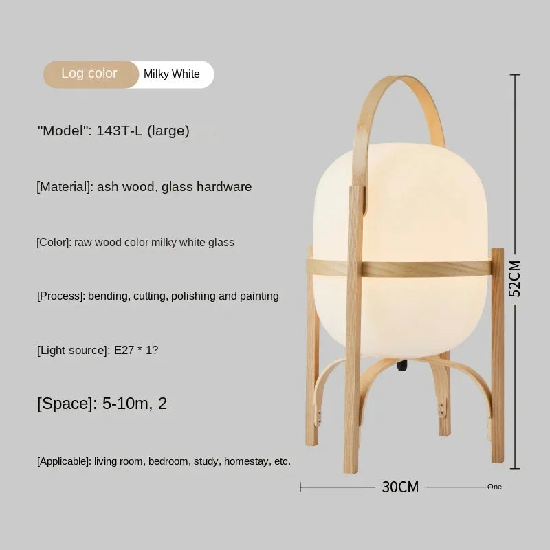 Cole cestita floor lamp art modern simple led wood light living room study bedroom bedside home restaurant decoration