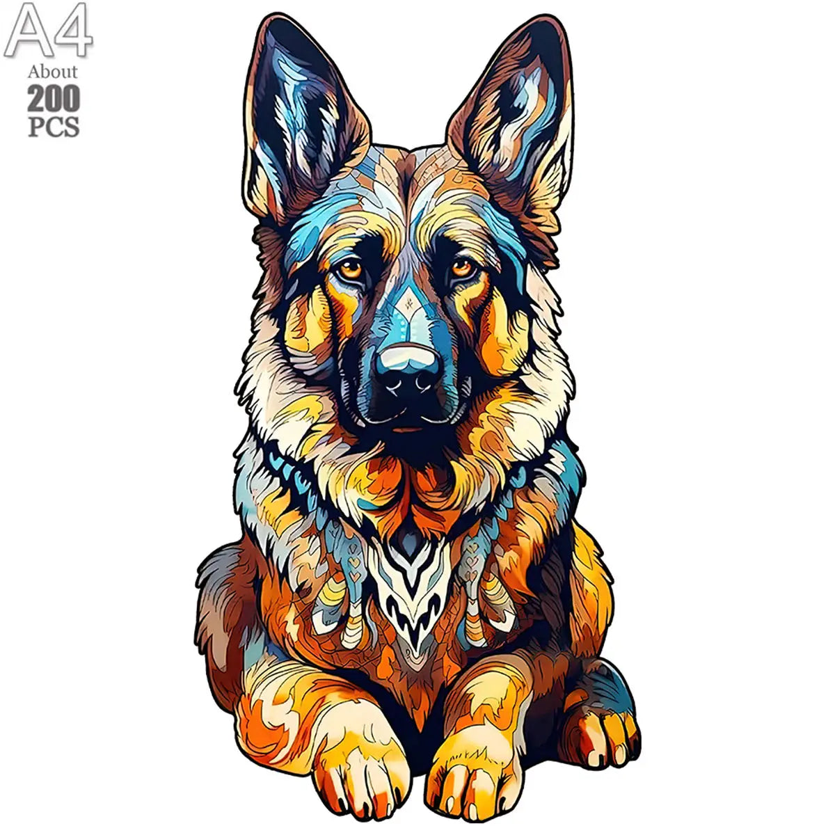 Shark wooden animal puzzle high quality dinosaur puzzles brain twister toys kids adult moderately difficult wood jigsaw