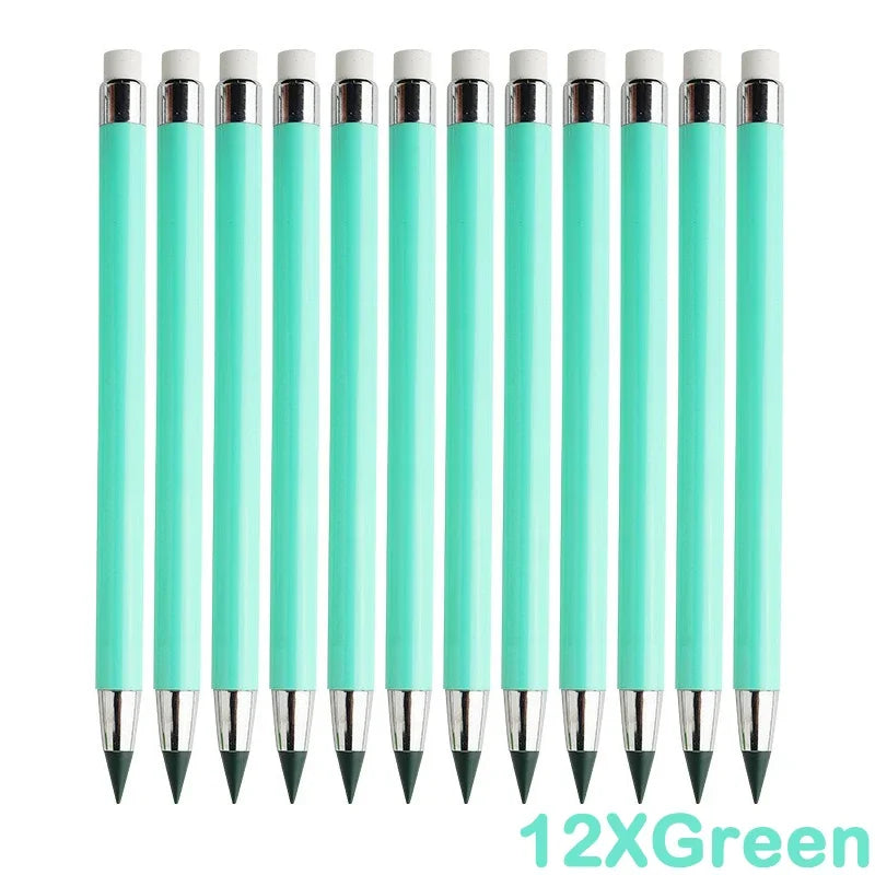 12 colors unlimited writing color pencil no ink novelty eternal pencils pen art painting school office supplies