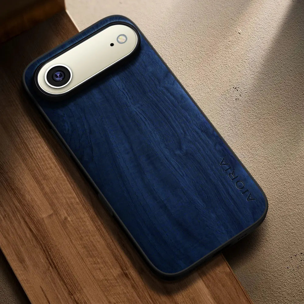 Case for iphone air capa funda new modern stylish wooden pattern pu leather cover for apple iphone air case coque