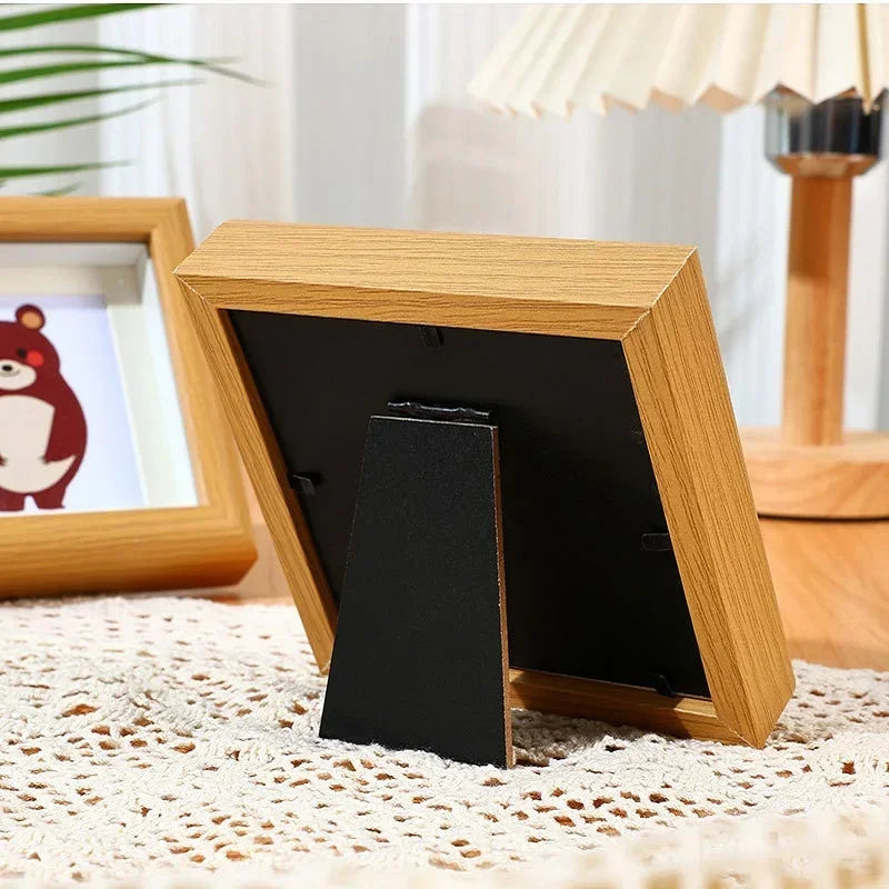 2025 autumn and winter new wooden square photo frame,storage frames for wedding party picture frame,home decor