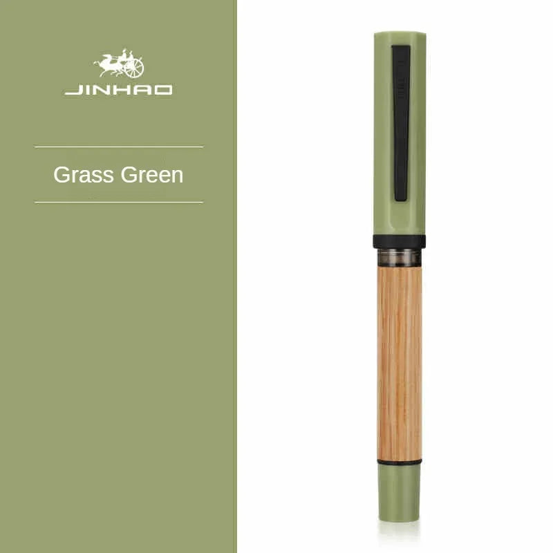 Jinhao 58 wood fountain pen high quality colors student f ef nib ink calligraphy stationery school office supplies