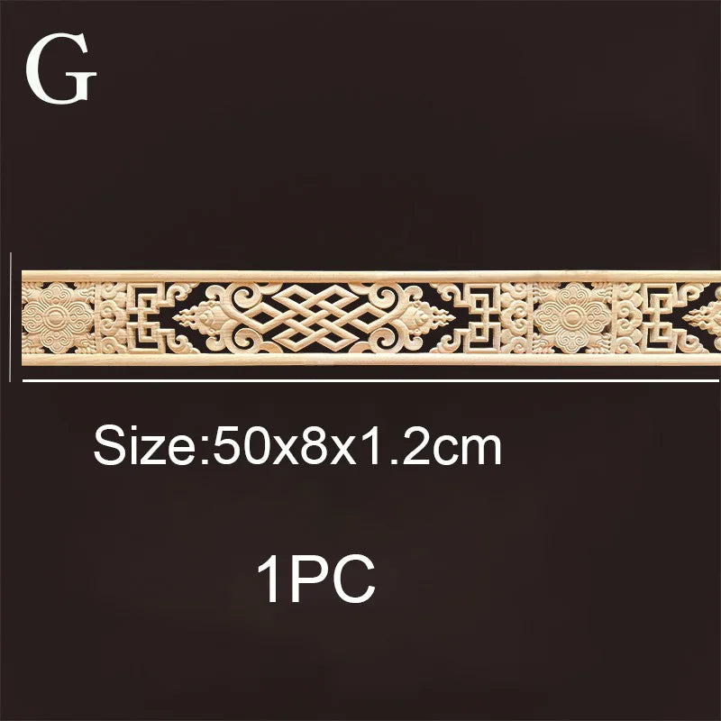 Decorative wood molding wood carved corner onlay applique frame cabinet home decor figurines wall art furniture